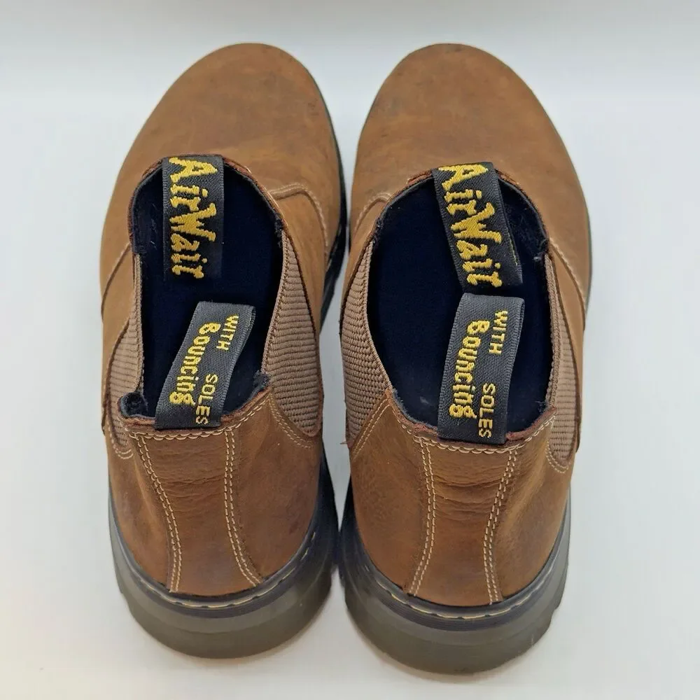 Dr. Martens Hardie II Chelsea Boots Men's 13M Brown Leather Twin Gusset Ankle